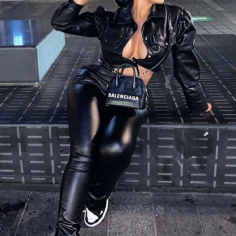 Leather Two Piecce set
